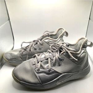 Nike PG 3 EP‎ x NASA Moon Landing 2019 Men’s Sz 7 Sneakers Shoes Low Top  Silver